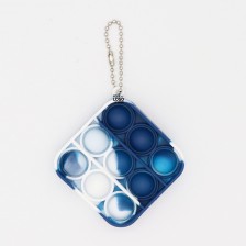 Square Silicone Bubble Key Chain