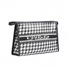Houndstooth Waterproof Make-up Bag