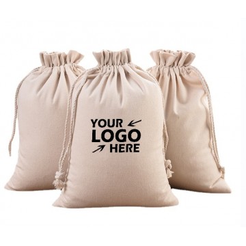 Reusable Muslin Drawstring Bag