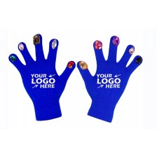 Colorful Knitted Gloves with Diamond for Adult