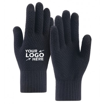Touchscreen Stretch Knitted Gloves for Adult