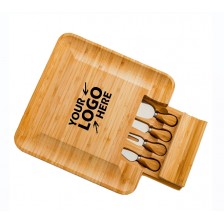 4-Piece Bamboo Cheese Tray