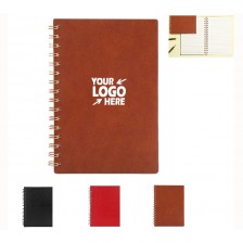 Soft Leather Meeting Record Book Imitation Sheepskin Coil Notebook