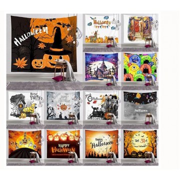 Custom Printing Halloween Tapestry