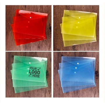 A4 Transparent Glossy PP Portfolios Documents Pouch
