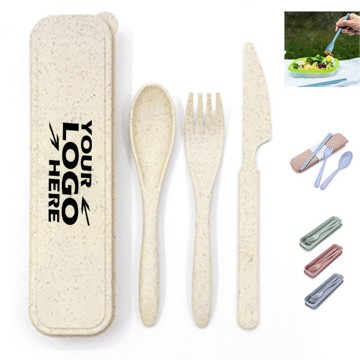 Wheat Straw Dinnerware Set with Case
