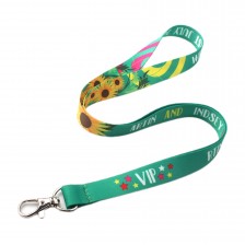3/4" Full Color Sublimated Polyester Lanyard with Lobster Claw