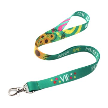 3/4" Full Color Sublimated Polyester Lanyard with Lobster Claw