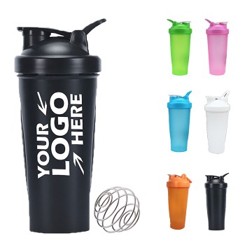 Plastic Portable Protein Shaker Bottle